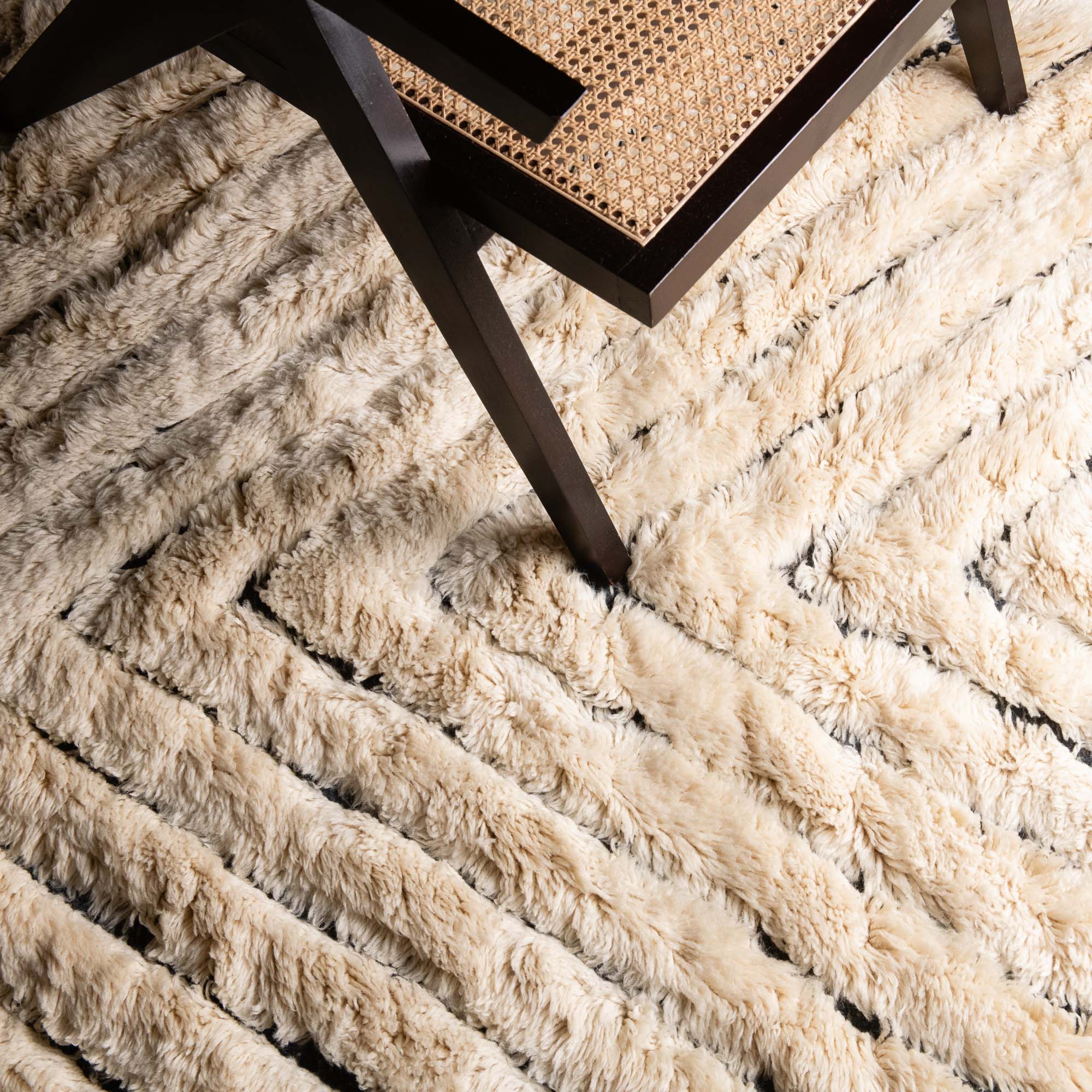 Ripples - Luxury Shag Moroccan Rug - Benisouk