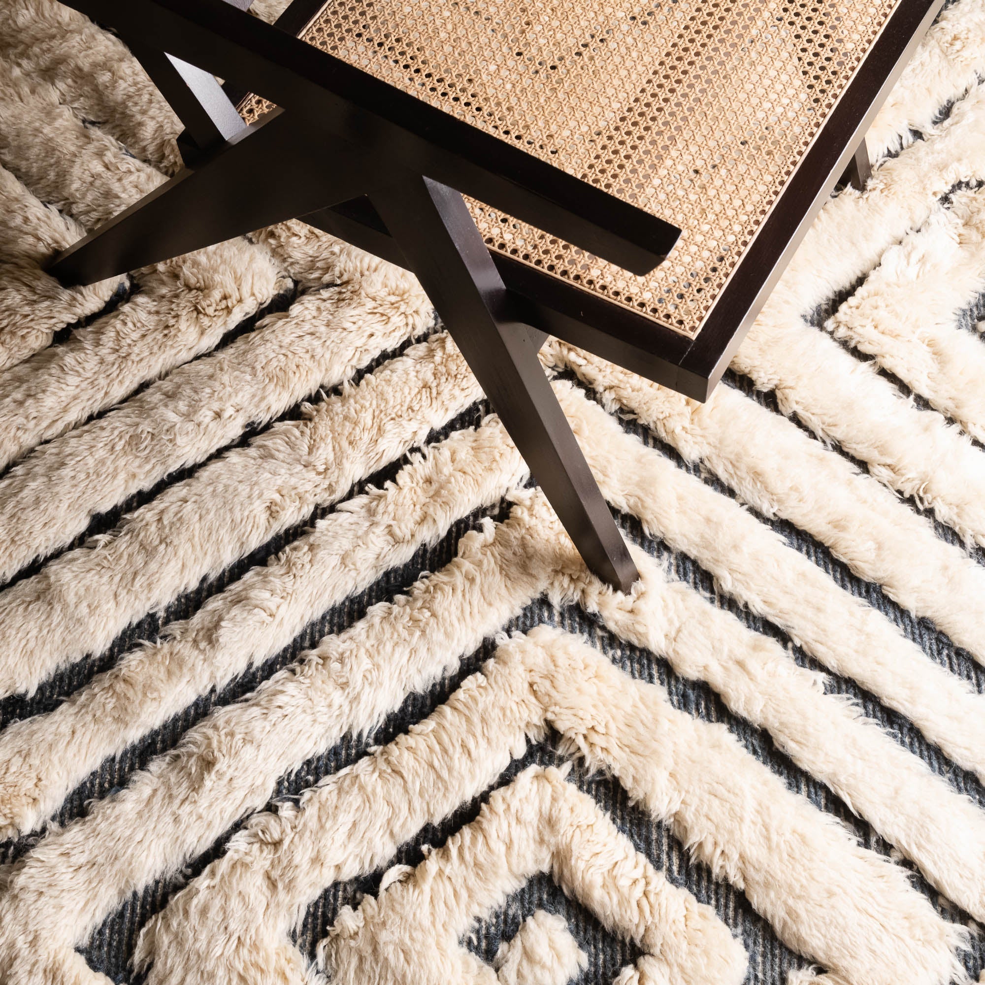 Ripples - Luxury Shag Moroccan Rug - Benisouk