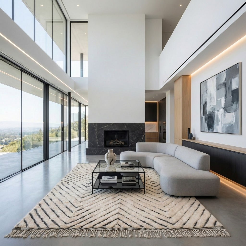 Ripples - Luxury Shag Moroccan Rug - Benisouk