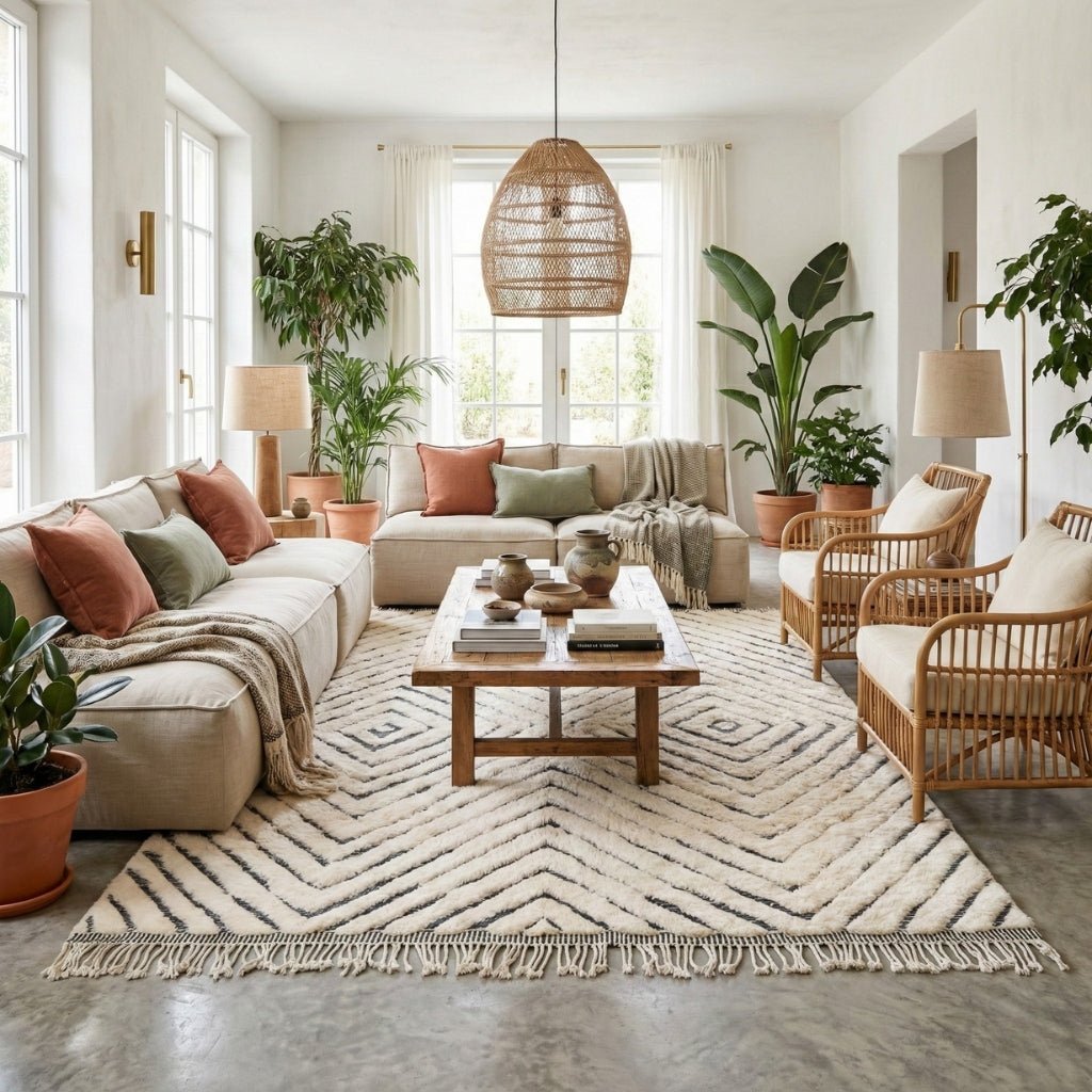 Ripples - Luxury Shag Moroccan Rug - Benisouk