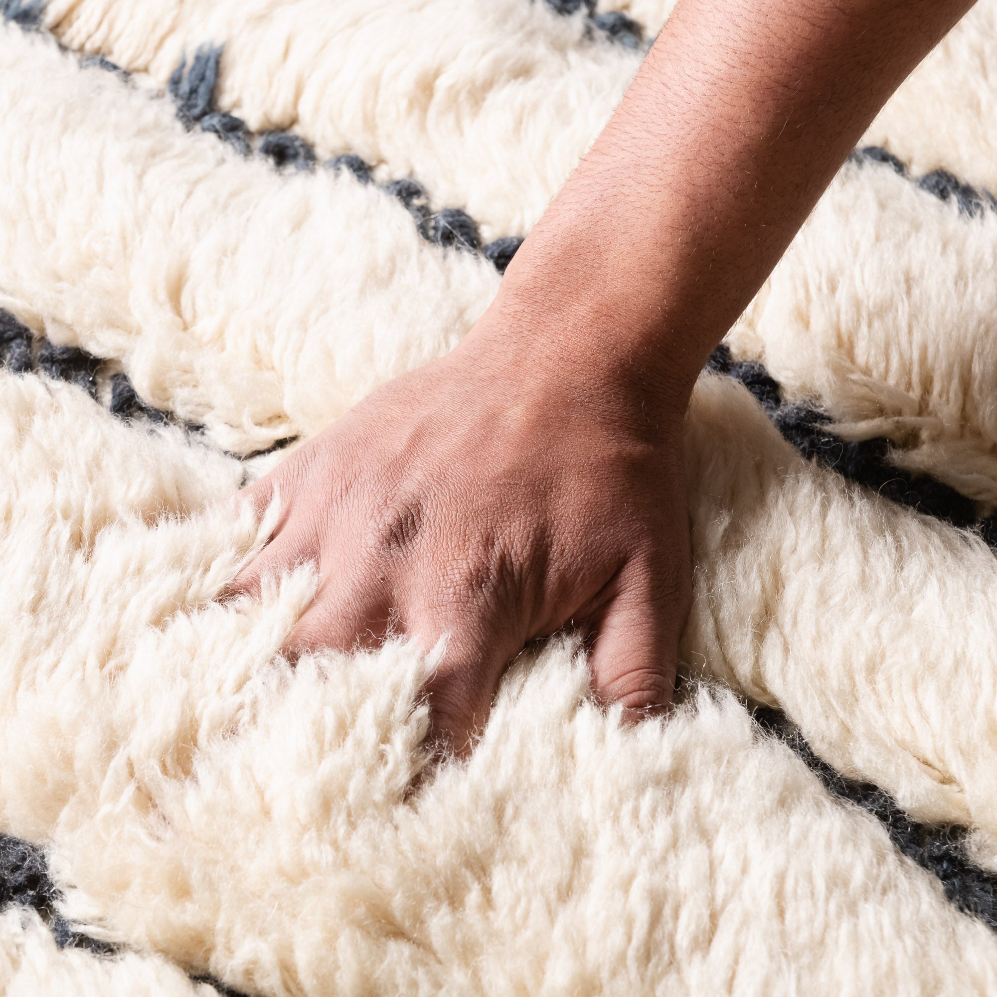 Ripples - Luxury Shag Moroccan Rug - Benisouk