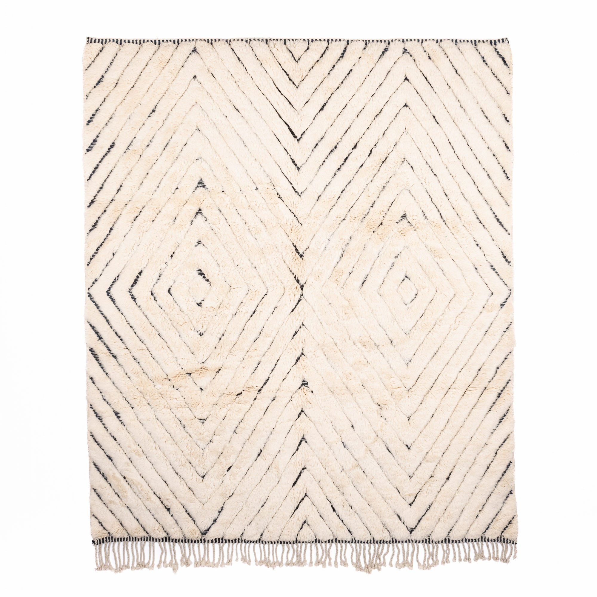 Ripples - Luxury Shag Moroccan Rug - Benisouk