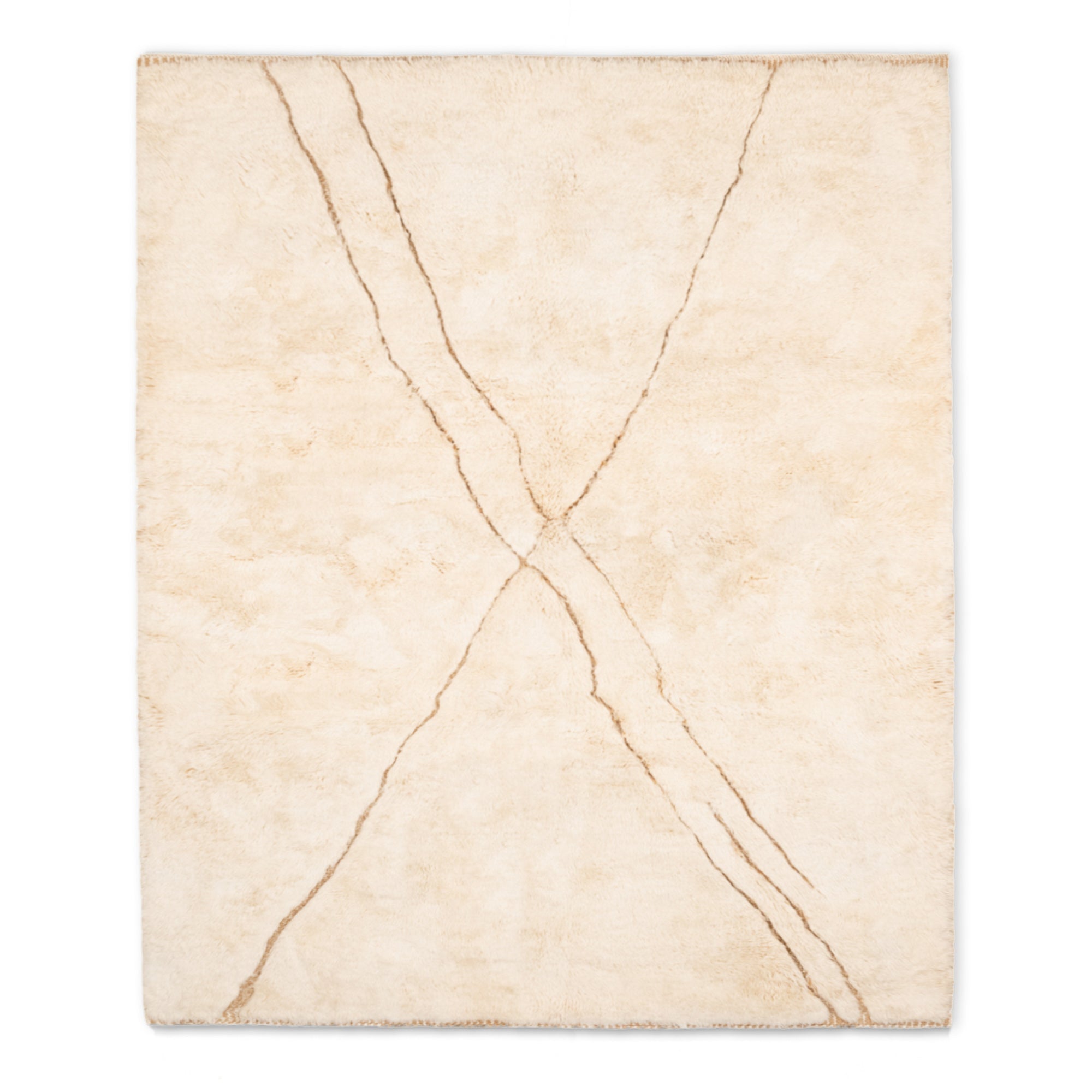 Rivers Intersection - Luxury Shag Moroccan Rug - Benisouk