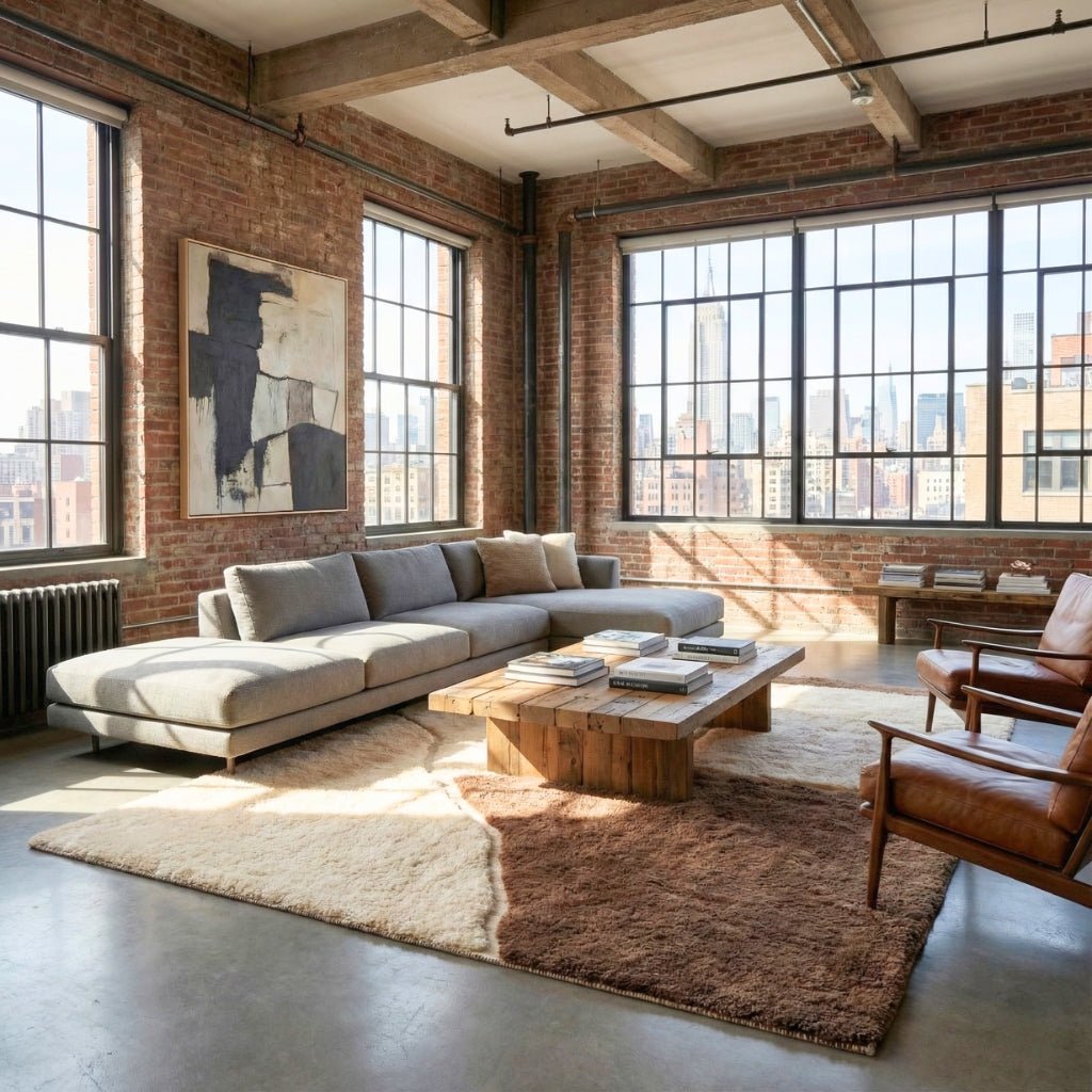 Sahara Dune - Luxury Shag Moroccan Rug - Benisouk