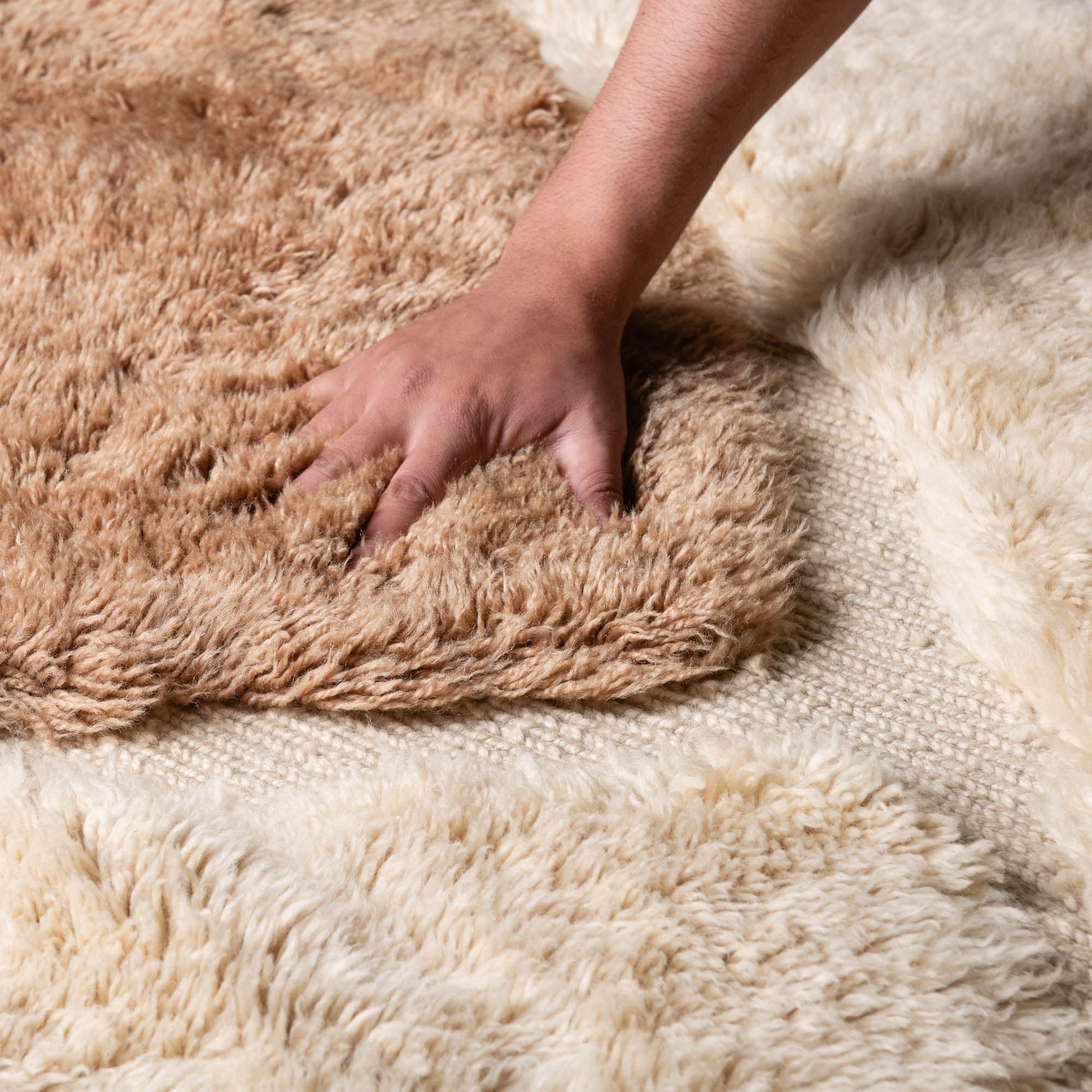 Sahara Dune - Luxury Shag Moroccan Rug - Benisouk