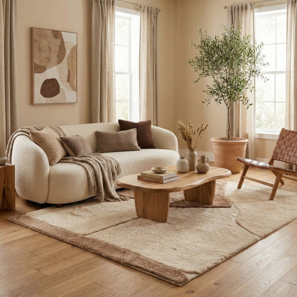 Sahara Dune - Luxury Shag Moroccan Rug - Benisouk