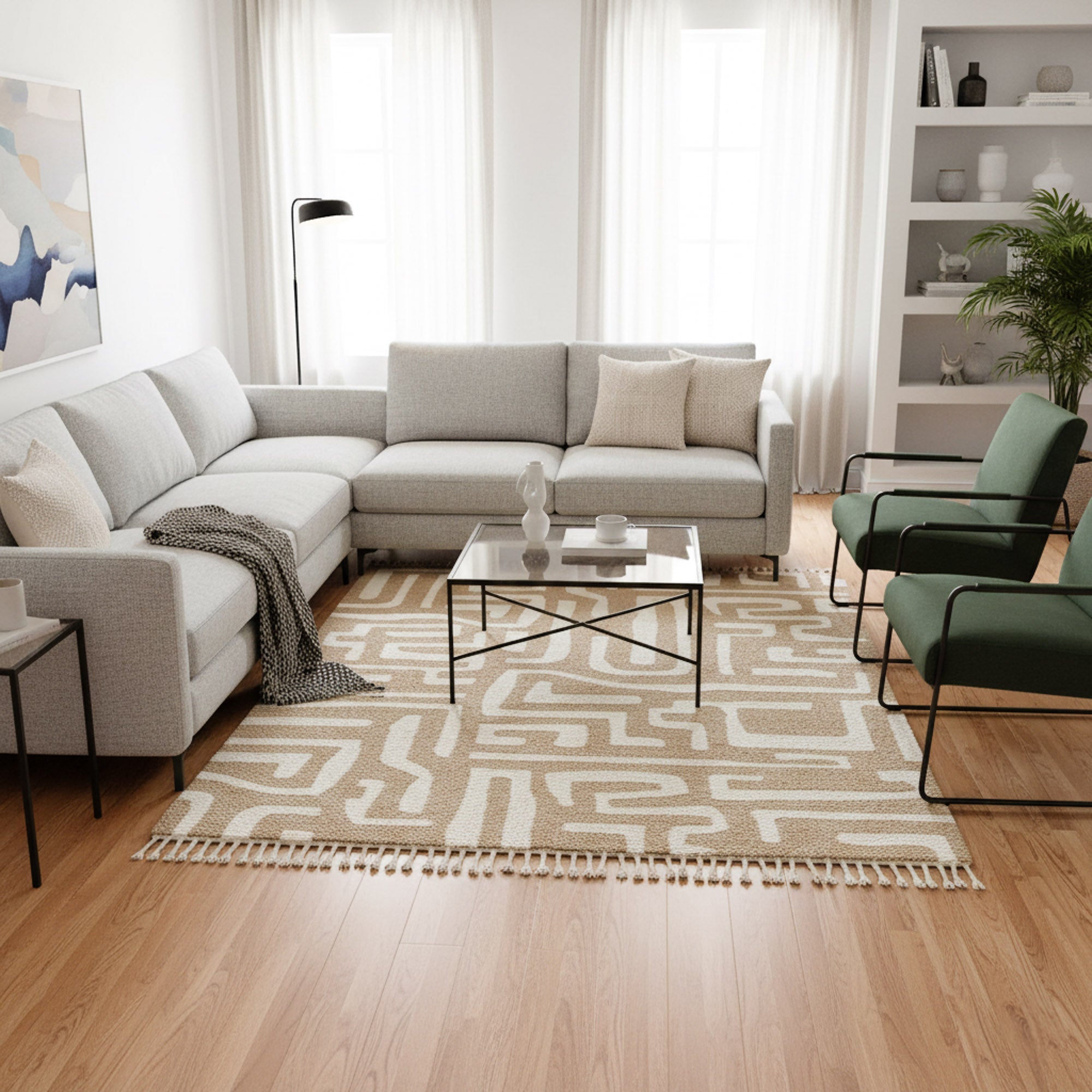 Salma - Shag Moroccan rug - Benisouk