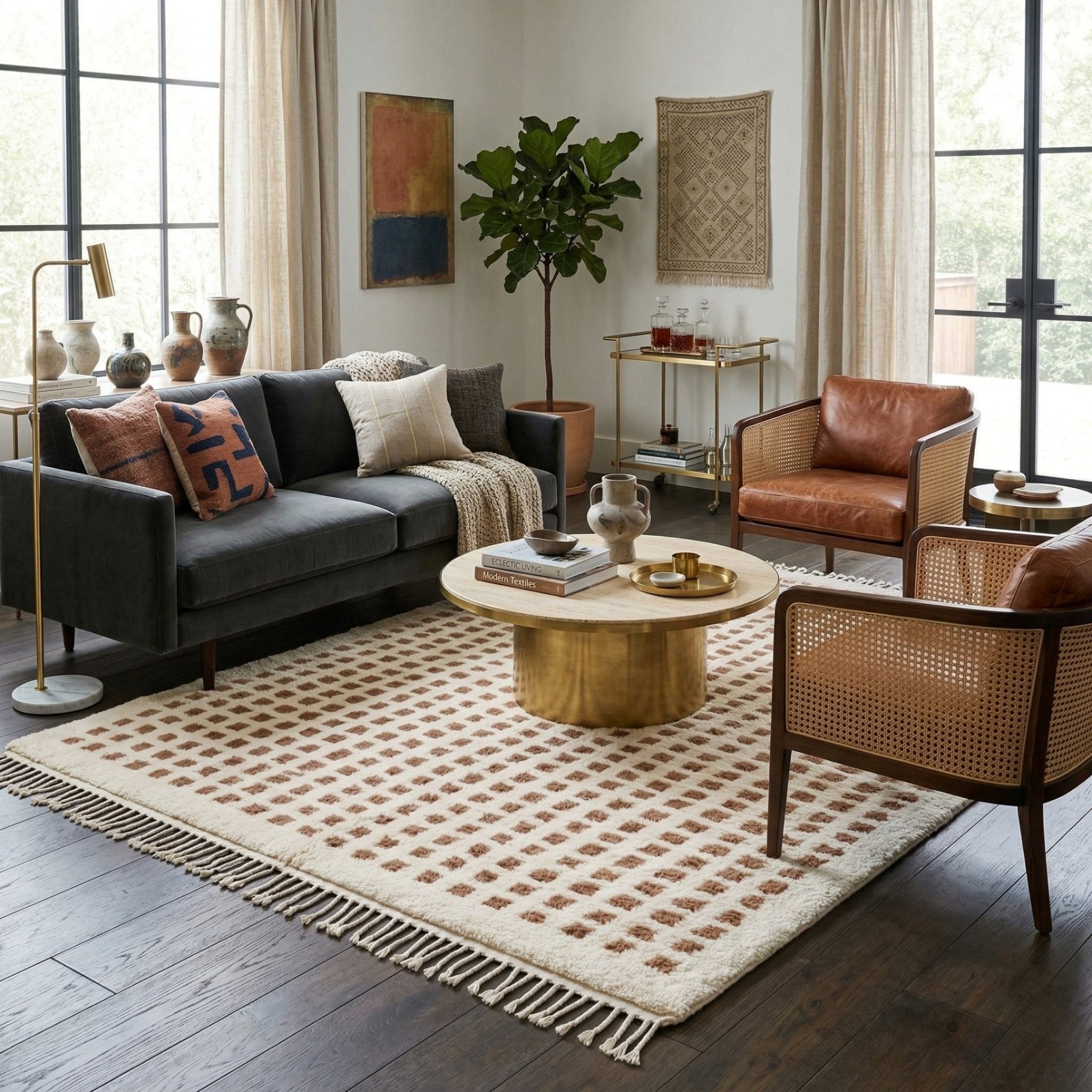 Samah - Shag Moroccan rug - Benisouk
