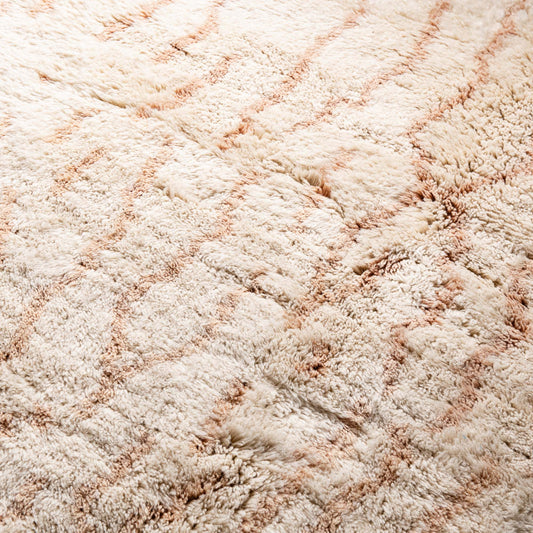 Sandscribe Elegance - Luxury Shag Moroccan Rug - Benisouk