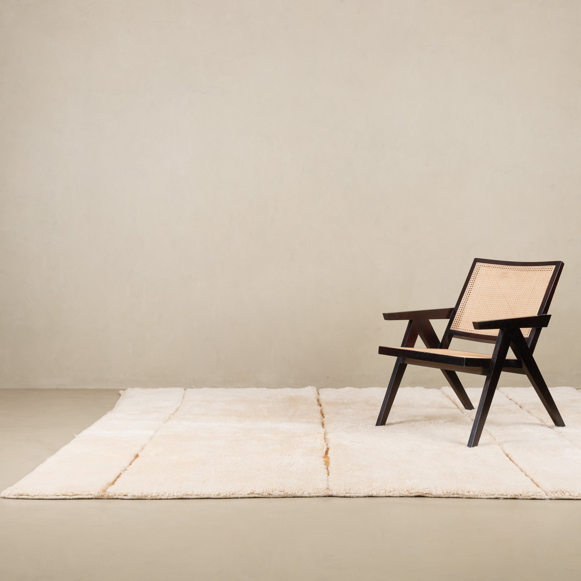 Sandstone Gride - Luxury Shag Moroccan Rug - Benisouk