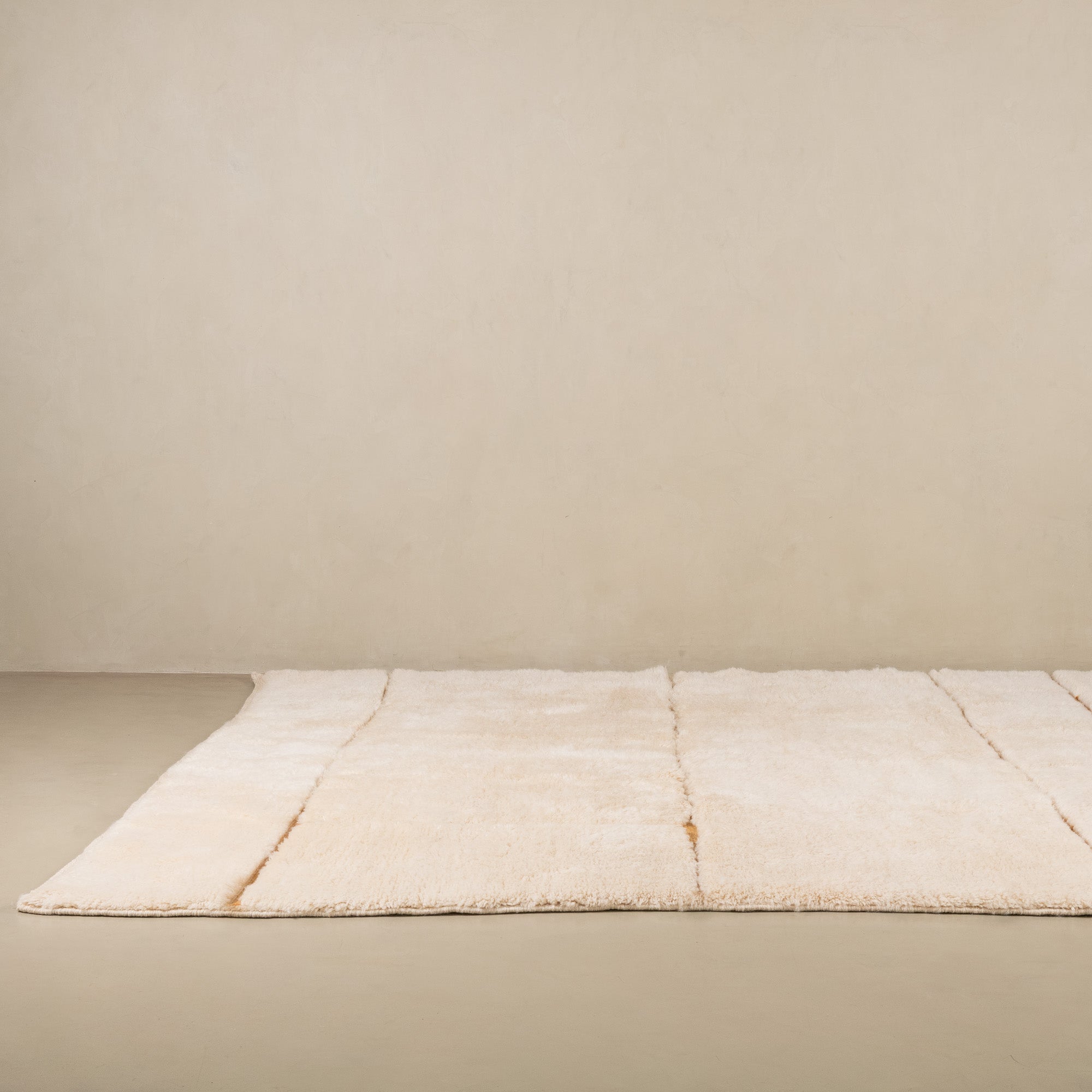 Sandstone Gride - Luxury Shag Moroccan Rug - Benisouk