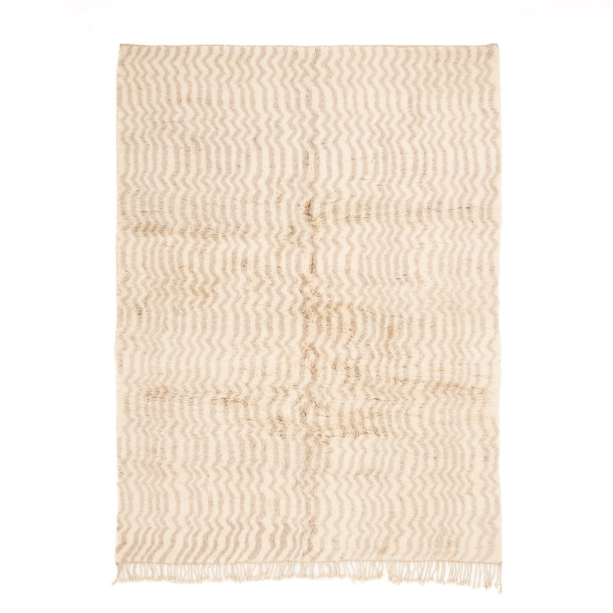 Sandy Blonde - Luxury Shag Moroccan Rug - Benisouk