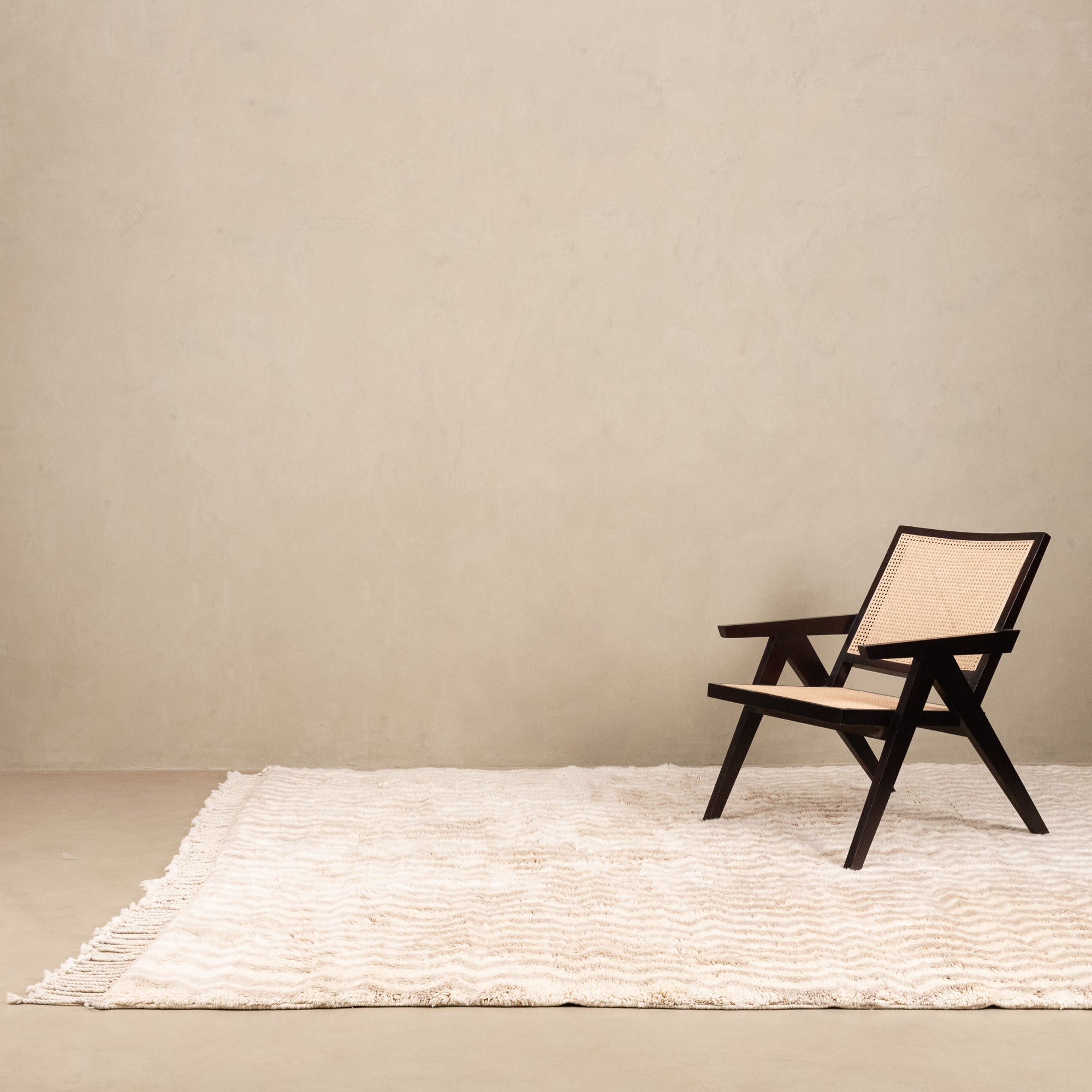 Sandy Blonde - Luxury Shag Moroccan Rug - Benisouk