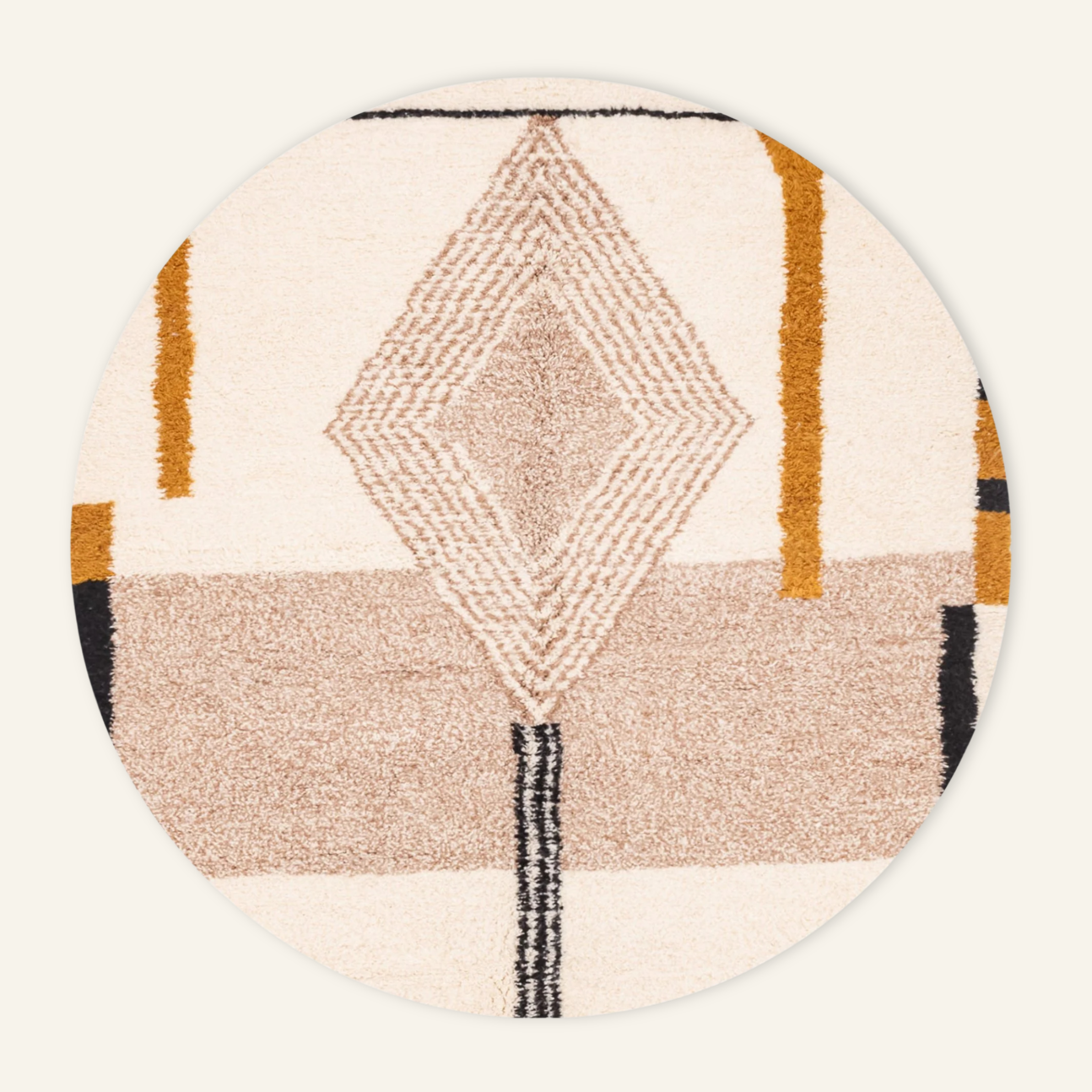 Sarah Round - Shag Moroccan rug