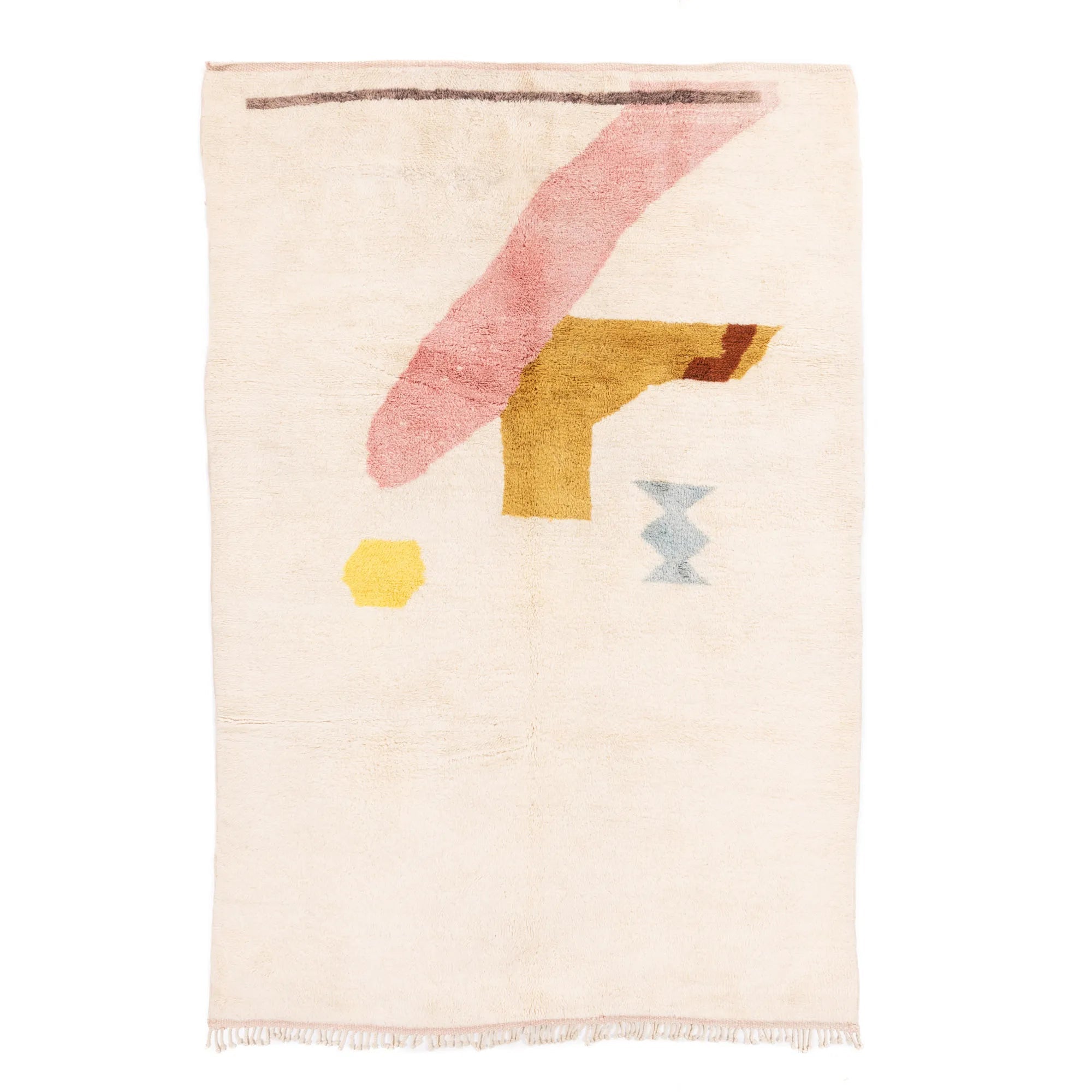 Saroua - Luxury Shag Moroccan Rug - Benisouk