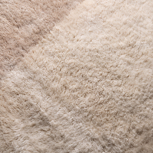 Serenity Border - Luxury Shag Moroccan Rug - Benisouk