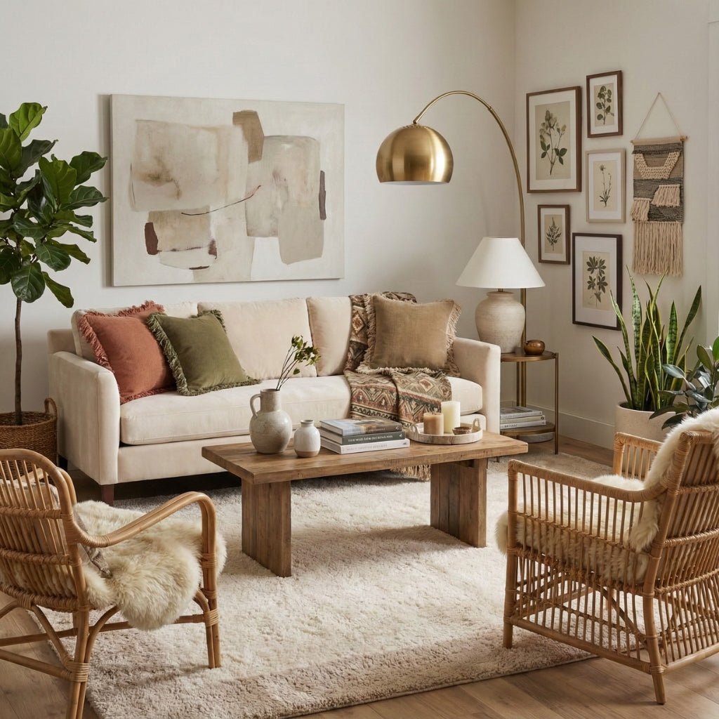 Serenity Border - Luxury Shag Moroccan Rug - Benisouk