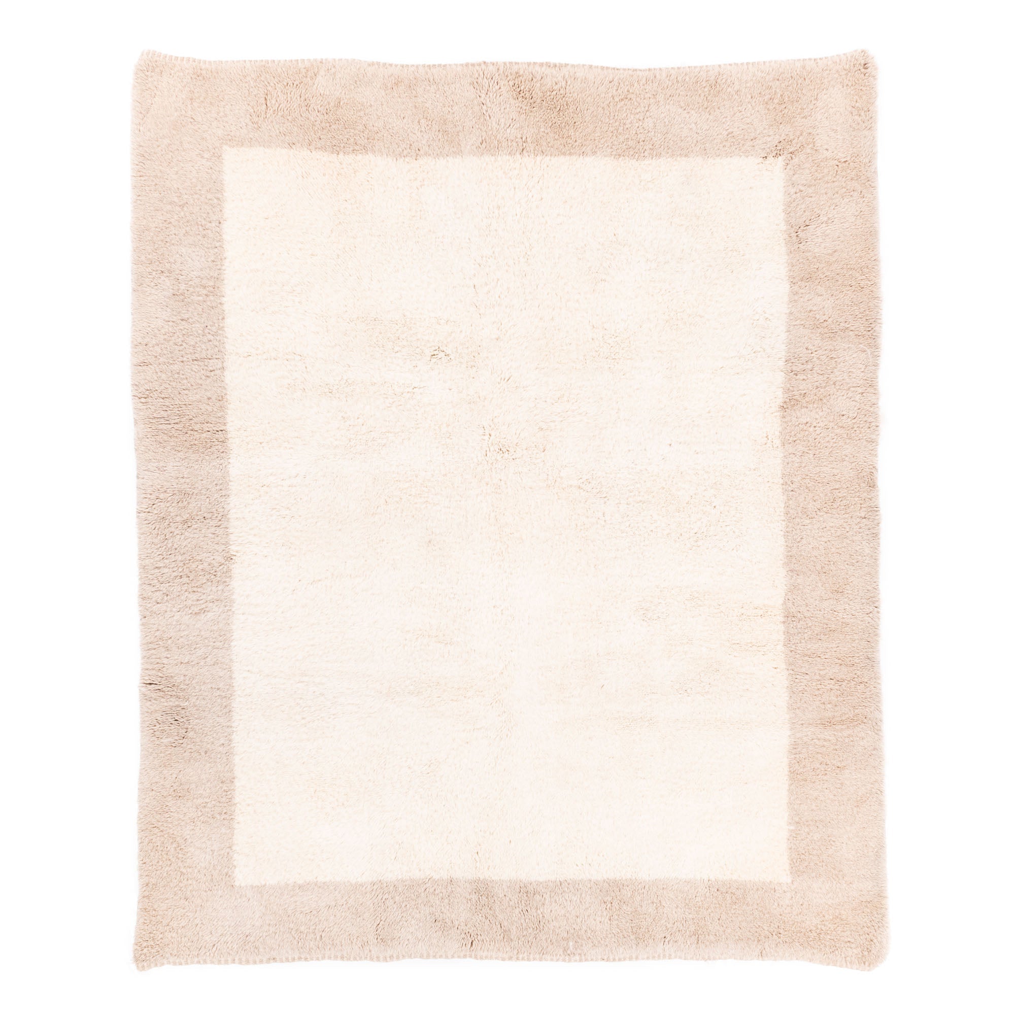 Serenity Border - Luxury Shag Moroccan Rug - Benisouk