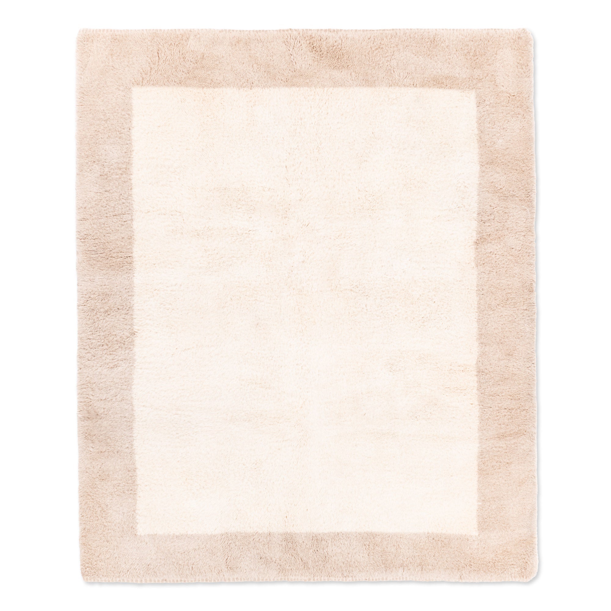 Serenity Border - Luxury Shag Moroccan Rug - Benisouk