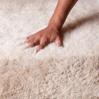 Serenity Border - Luxury Shag Moroccan Rug - Benisouk