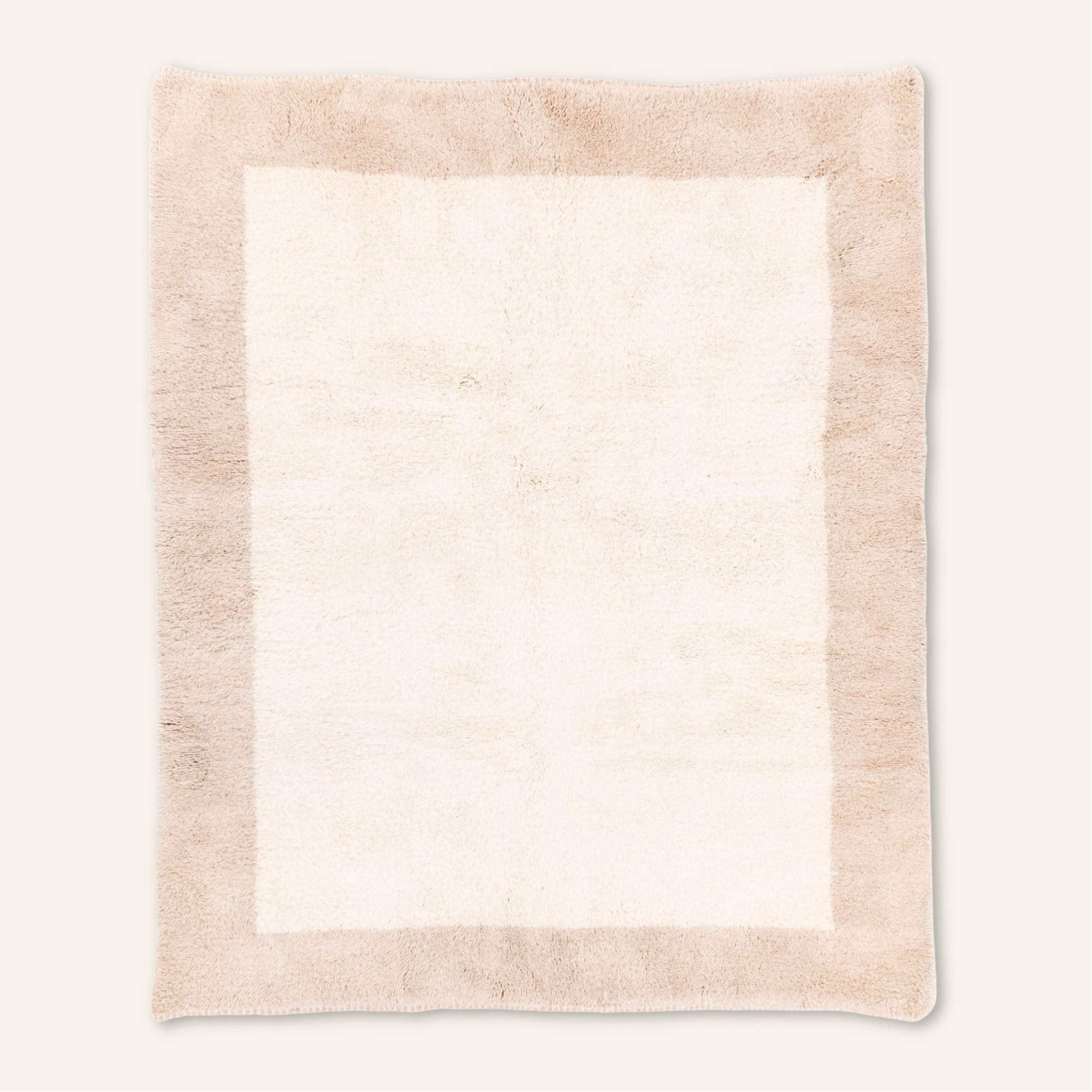 Serenity Border - Luxury Shag Moroccan Rug