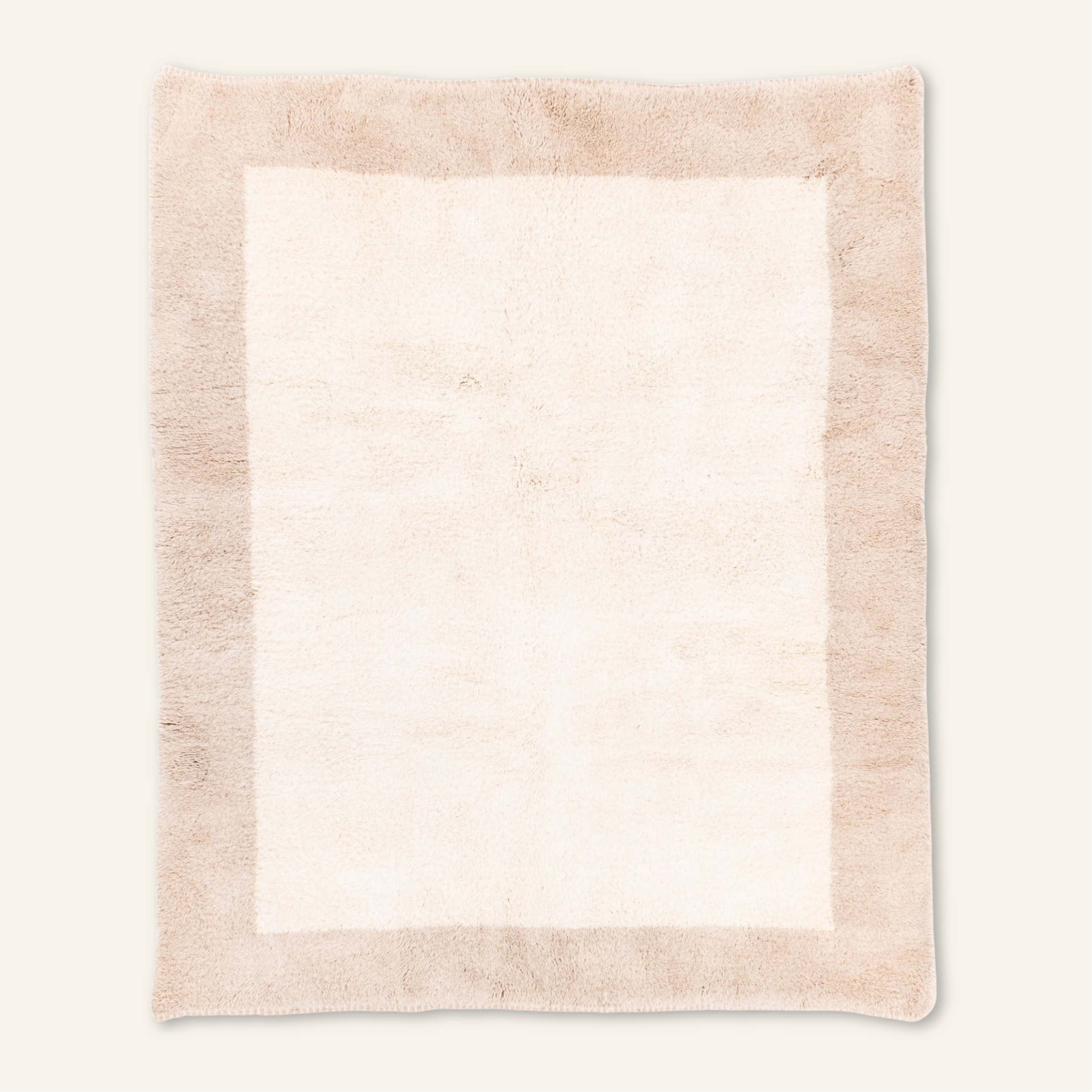 Serenity Border - Luxury Shag Moroccan Rug