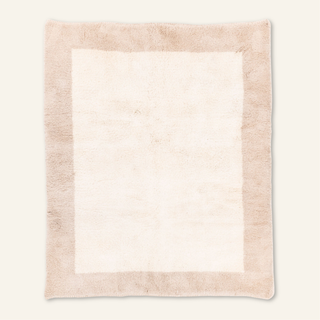 Serenity Border - Luxury Shag Moroccan Rug