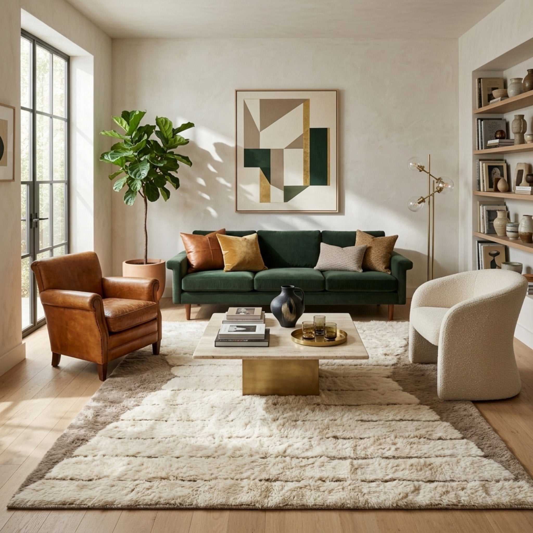 Serenity Steps - Luxury Shag Moroccan Rug - Benisouk