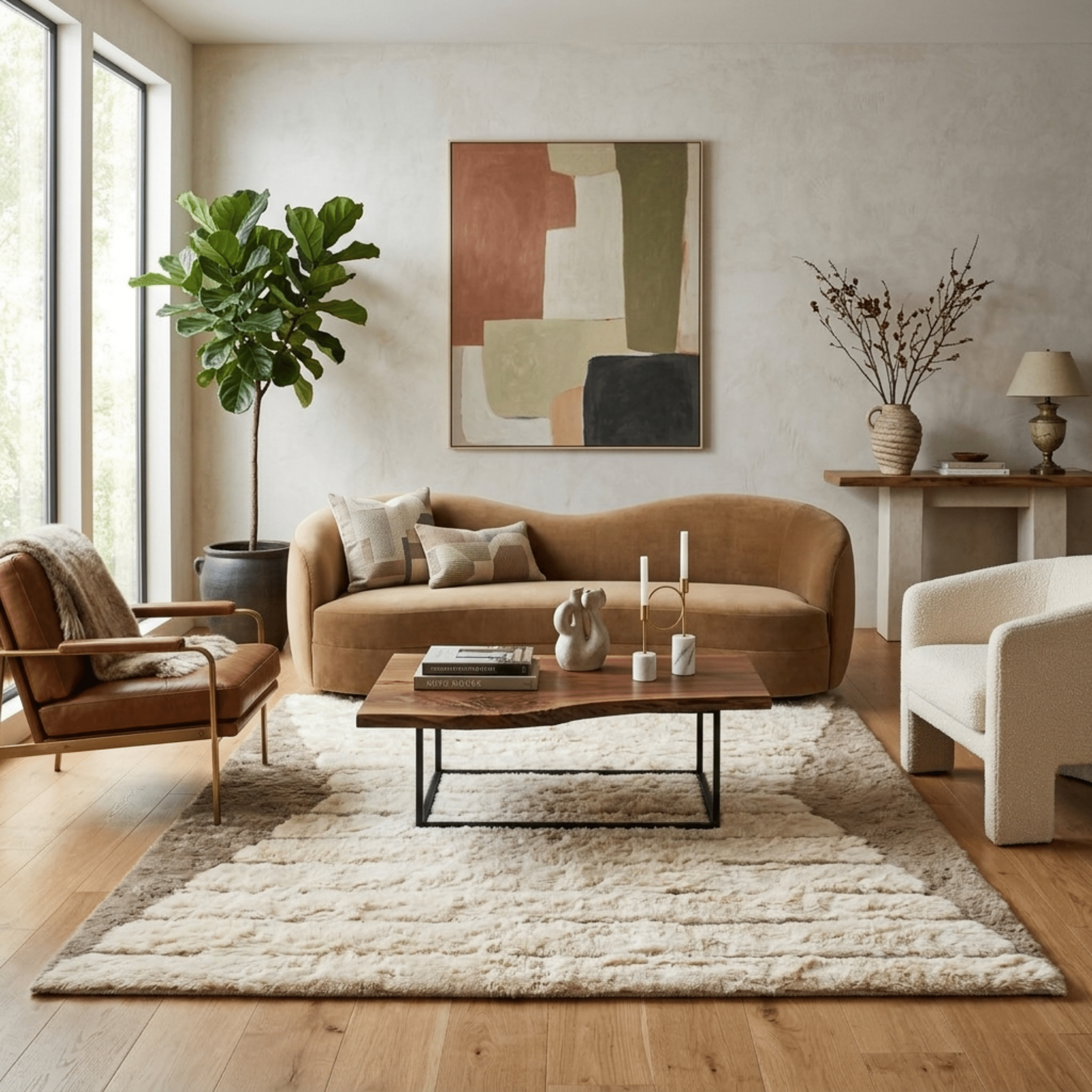 Serenity Steps - Luxury Shag Moroccan Rug - Benisouk