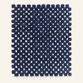 Nowara Navy Blue - Shag Moroccan rug
