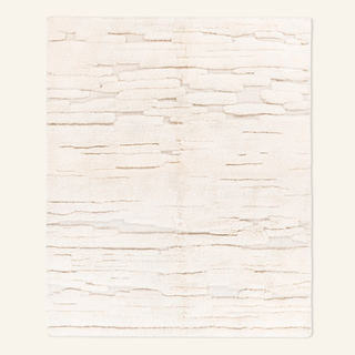Ivory Glacier - Luxury Shag Moroccan Rug