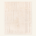 Neutral Structure - Luxury Shag Moroccan Rug