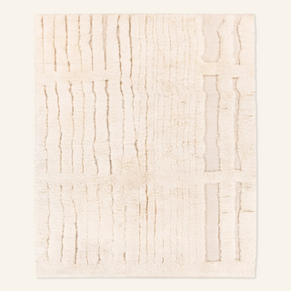 Neutral Structure - Luxury Shag Moroccan Rug