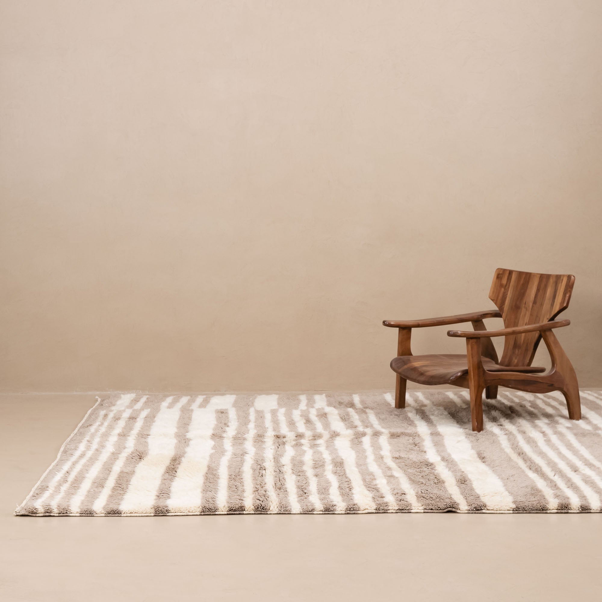 Shimmering Sands - Luxury Shag Moroccan Rug - Benisouk