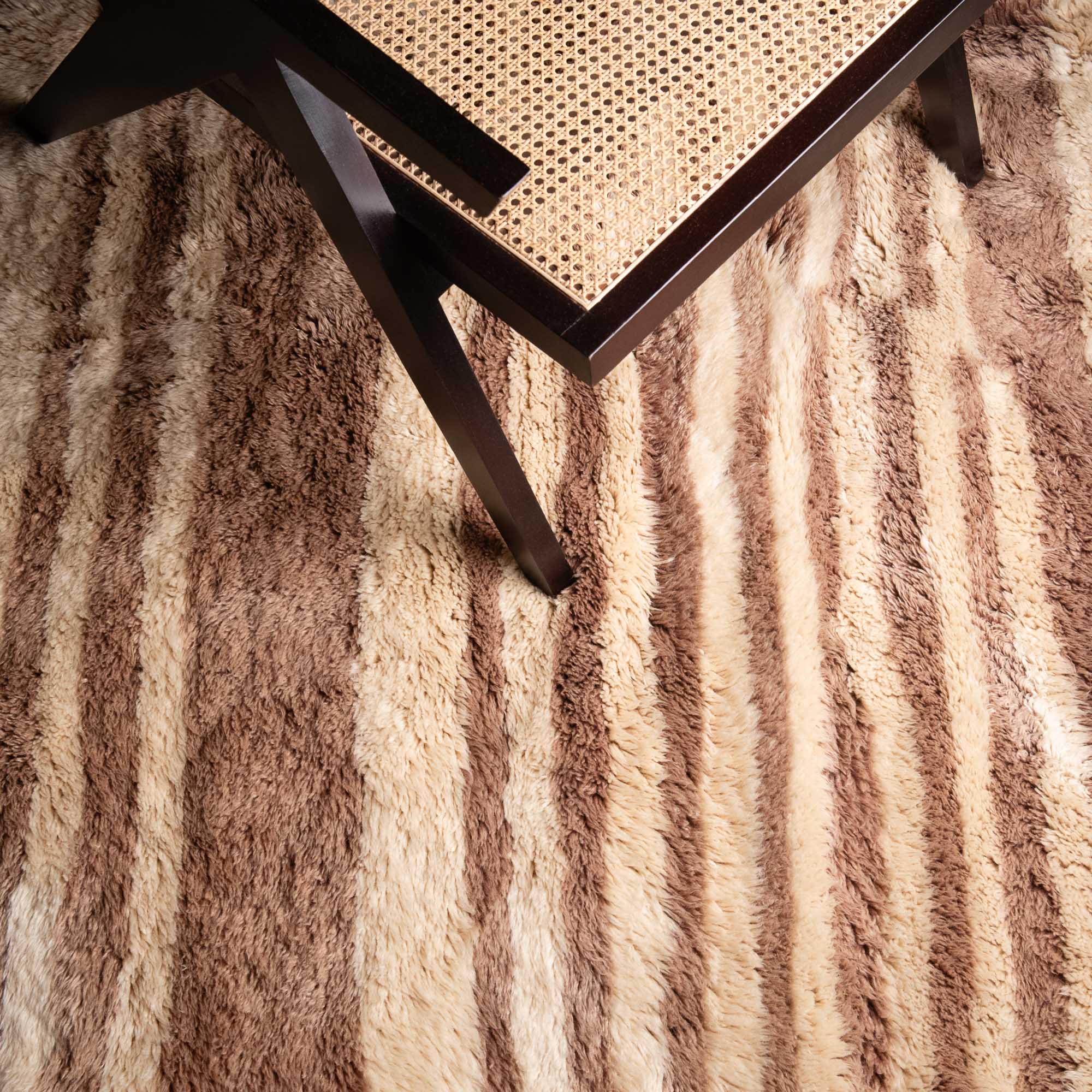 Shimmering Sands - Luxury Shag Moroccan Rug - Benisouk