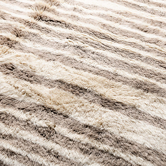 Shimmering Sands - Luxury Shag Moroccan Rug - Benisouk