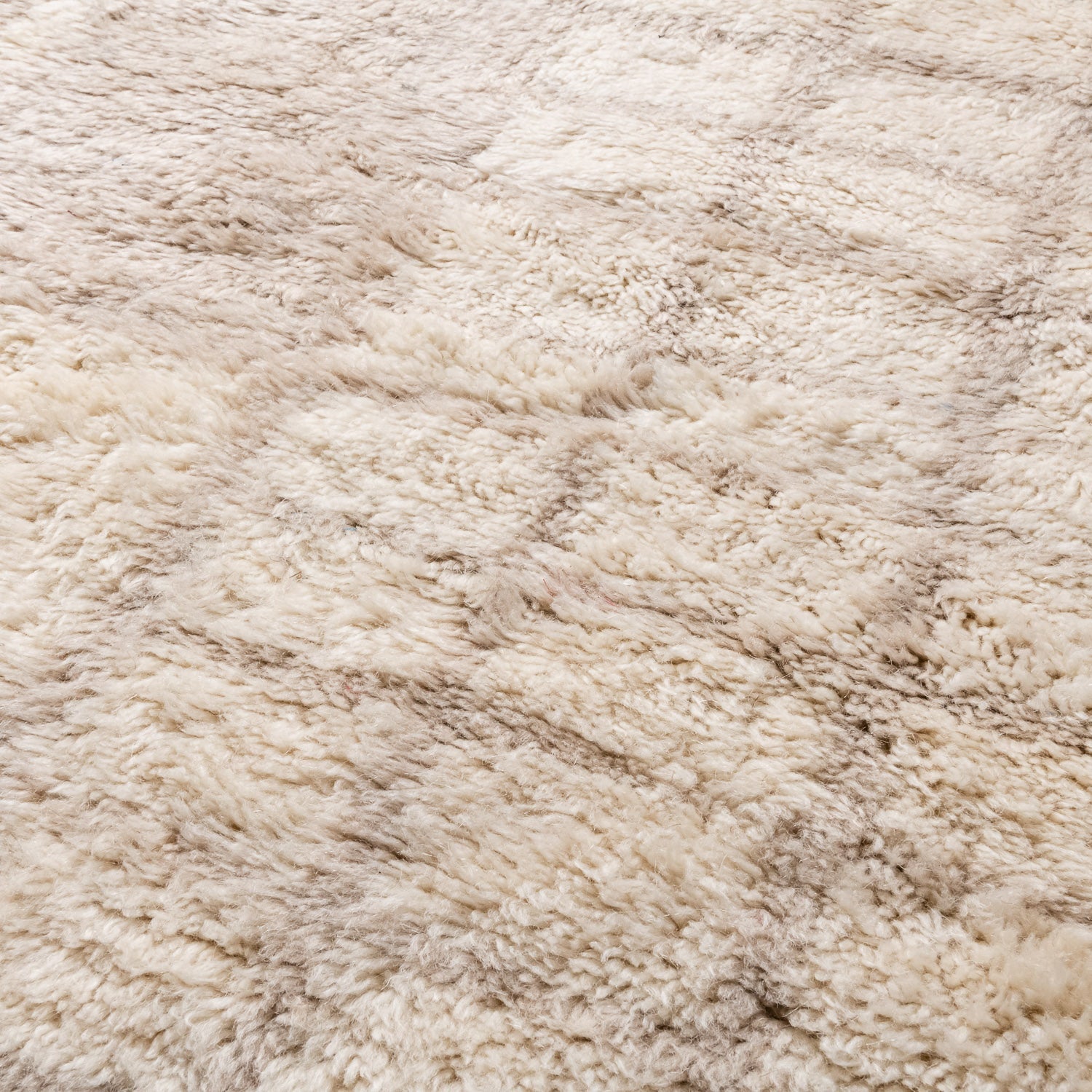 Silver Lattice - Luxury Shag Moroccan Rug - Benisouk