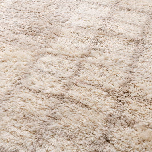 Silver Lattice - Luxury Shag Moroccan Rug - Benisouk