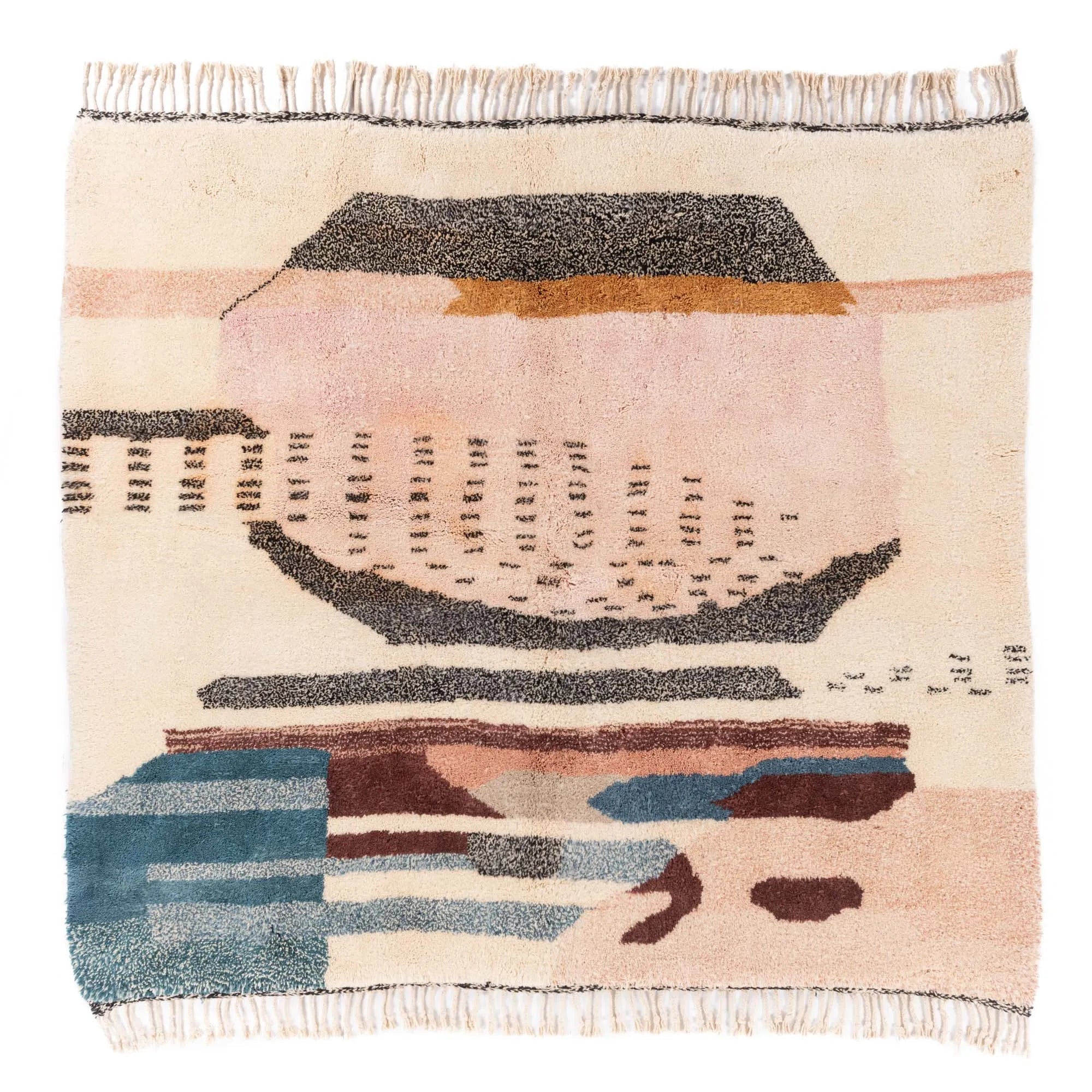 Spaceship - Luxury Shag Moroccan Rug - Benisouk