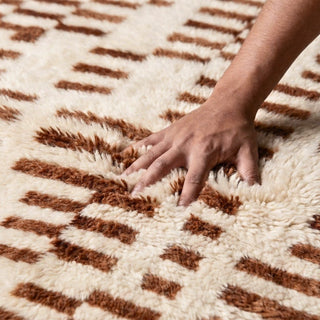 Structured Chaos - Luxury Shag Moroccan Rug - Benisouk