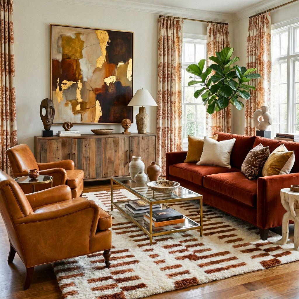 Structured Chaos - Luxury Shag Moroccan Rug - Benisouk