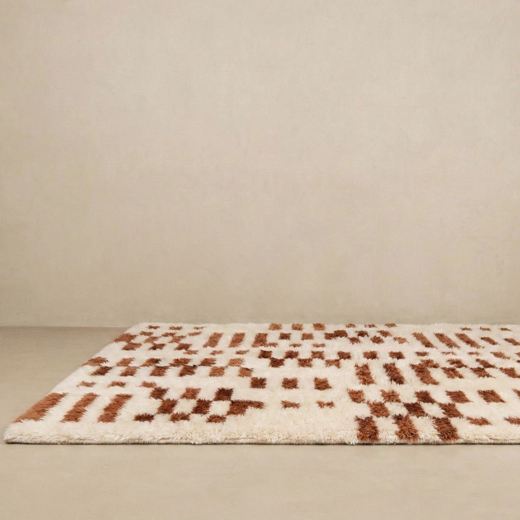 Structured Chaos - Luxury Shag Moroccan Rug - Benisouk