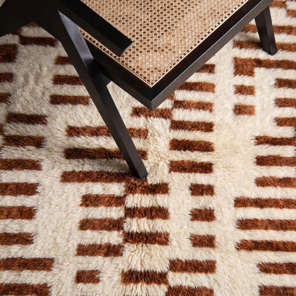 Structured Chaos - Luxury Shag Moroccan Rug - Benisouk