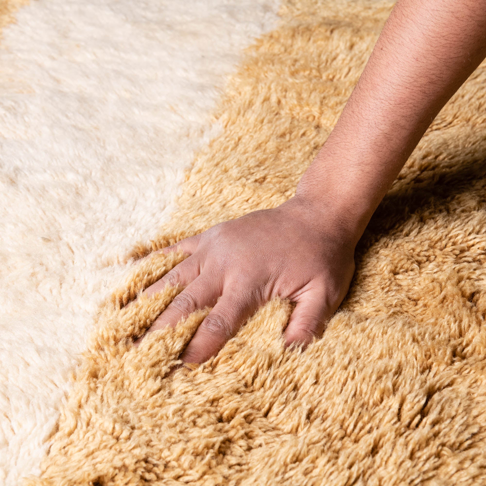 Sunlit Mosaic - luxury beni mrirt rug - Benisouk