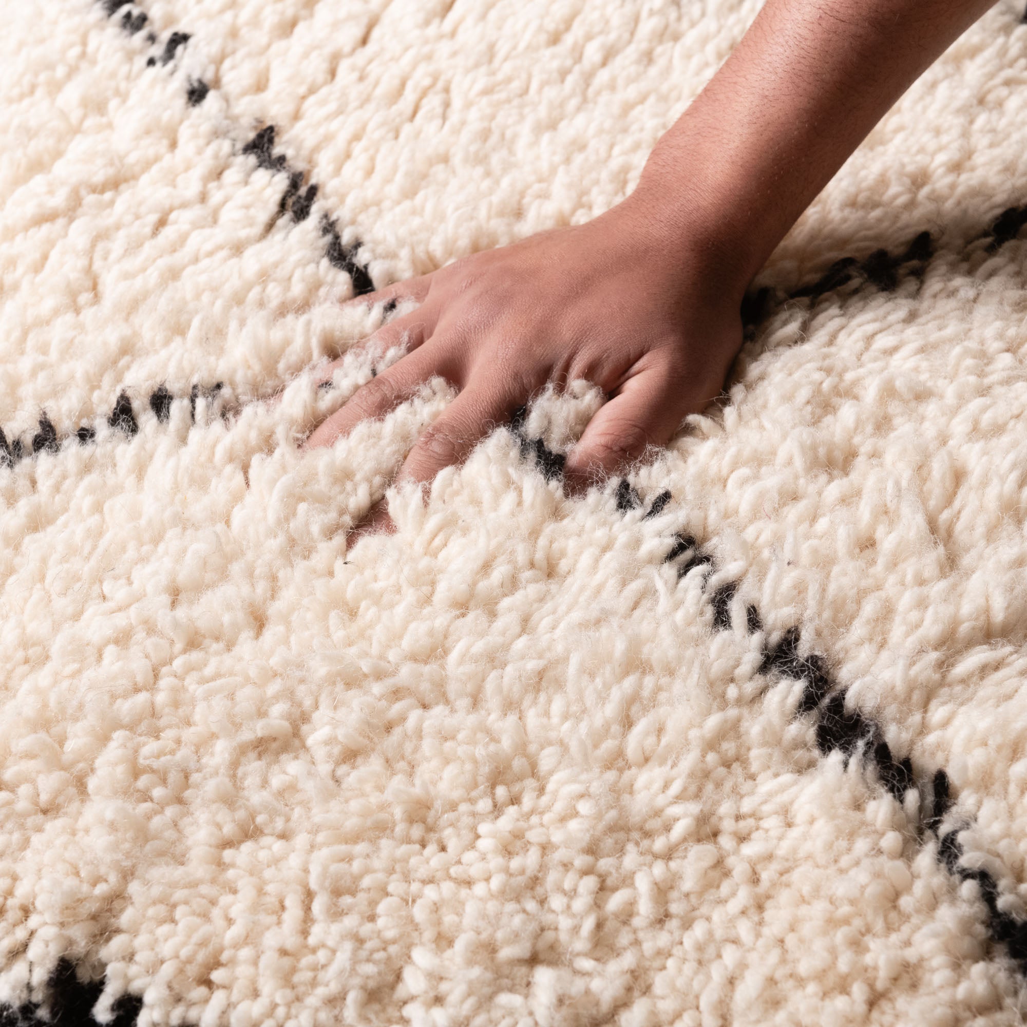 Tahir - Shag Moroccan runner rug - Benisouk
