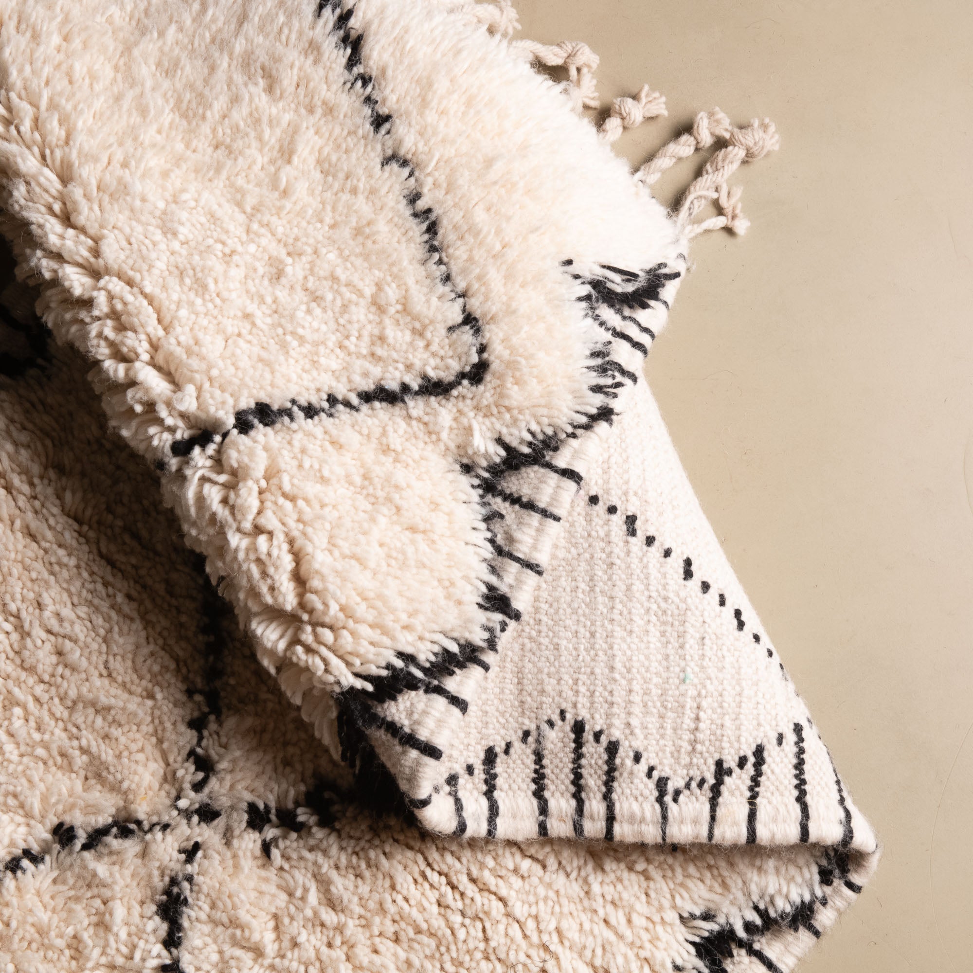 Tahir - Shag Moroccan runner rug - Benisouk