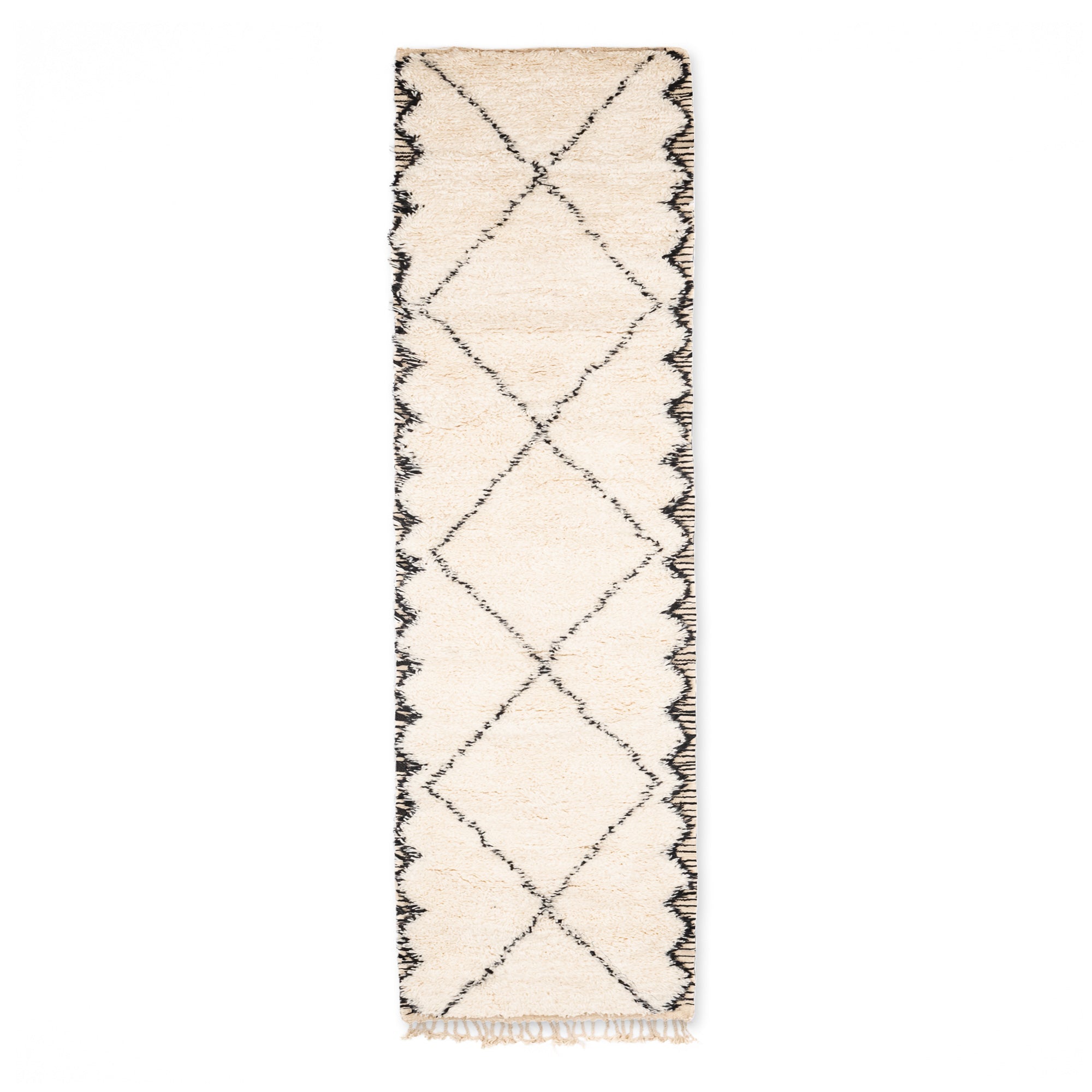 Tahir - Shag Moroccan runner rug - Benisouk