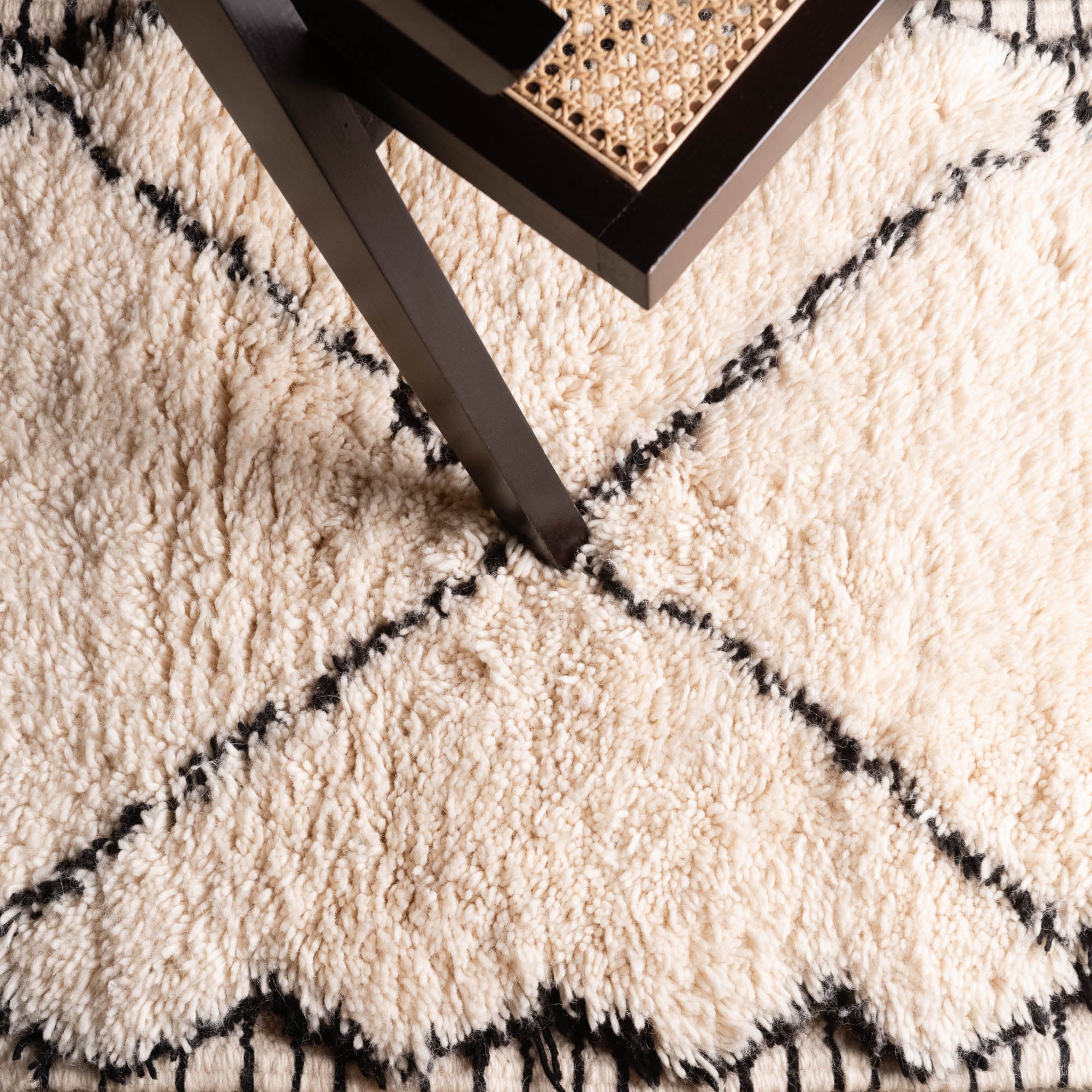 Tahir - Shag Moroccan runner rug - Benisouk