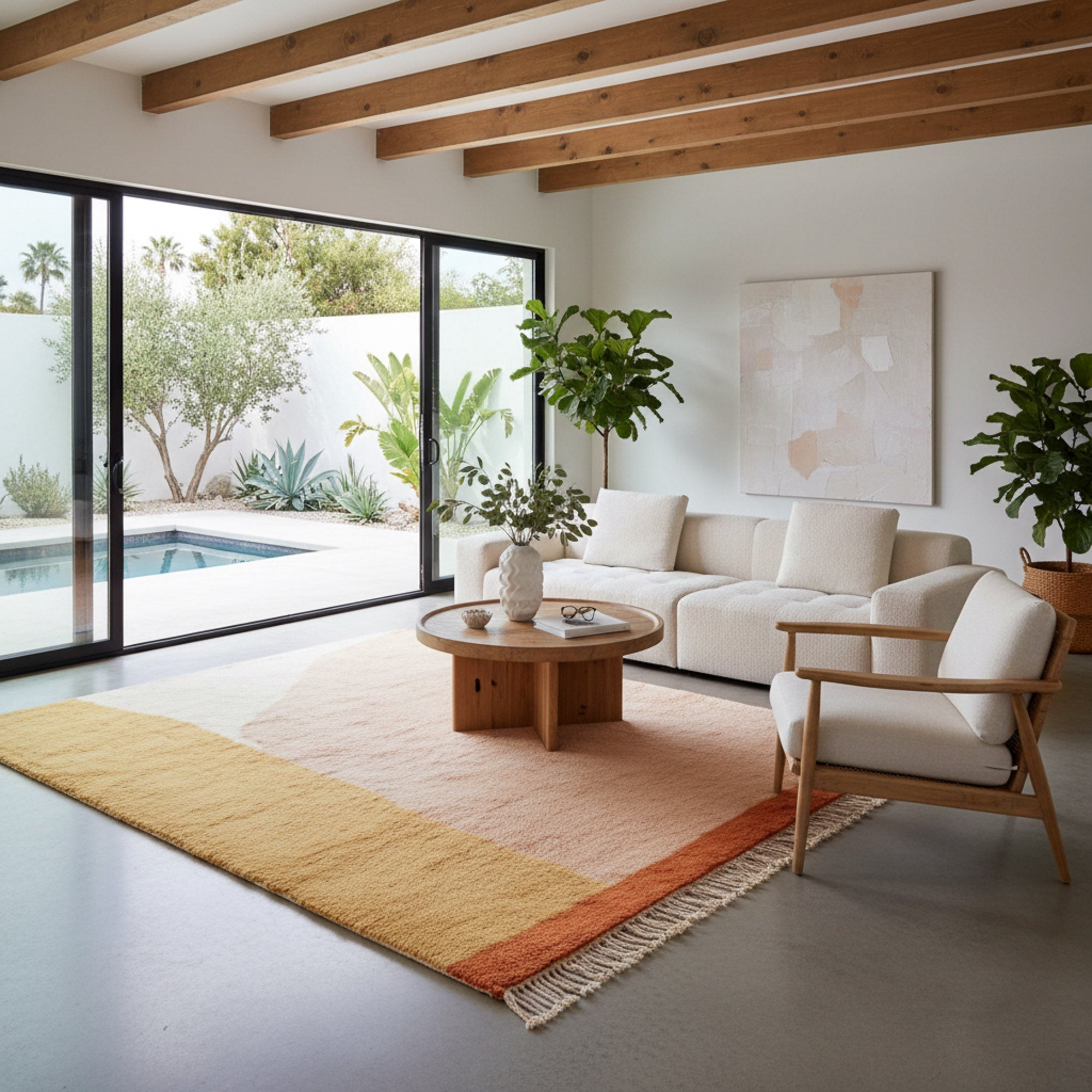 Tangerine Dream - Luxury Shag Moroccan Rug - Benisouk