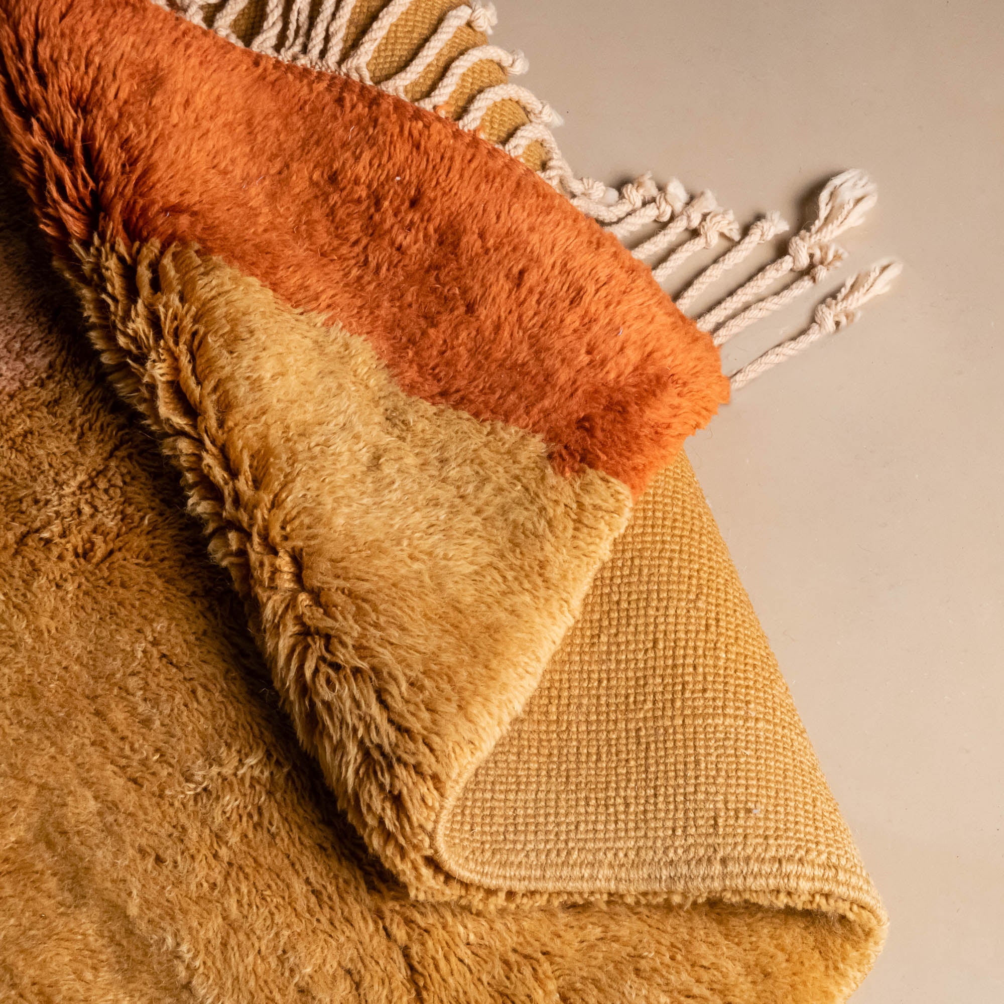 Tangerine Dream - Luxury Shag Moroccan Rug - Benisouk